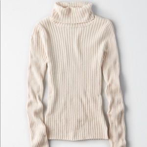 American Eagle Ribbed Long Sleeve Turtleneck